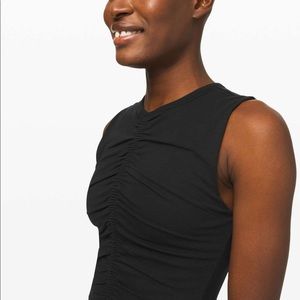Lululemon Find Your Feeling Black Cropped Tank Top